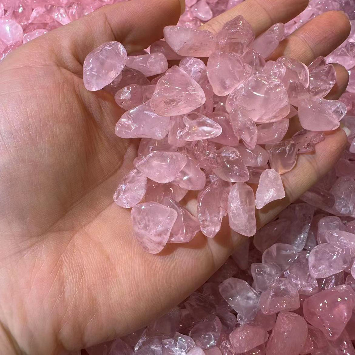 Wholesale Bulk Reiki Rough Natural Raw Rocks Rose Quartz Tumbled Gemstones and Crystals Healing Specimens Stones Chips Crafts