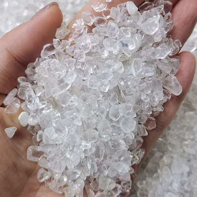 Natural Gemstone  Rock Quartz  Crafts Healing Tumbled Stones Bulk Crystal Healing Stone Crystal Chips crystal Gravel