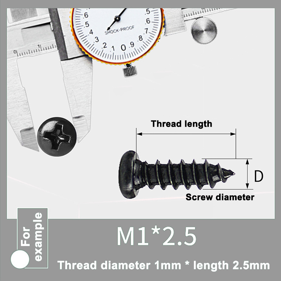 Self Tapping Screw Supplier Carbon Steel Cross Recessed Pan Head Self Tapping Screw For Wood Furniture