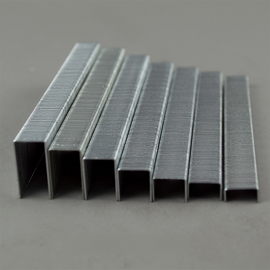 Customized 20 Gauge 10J Series Gun Nail Pins 304 Stainless Steel U Type Pneumatic Staples For Sofa Furniture