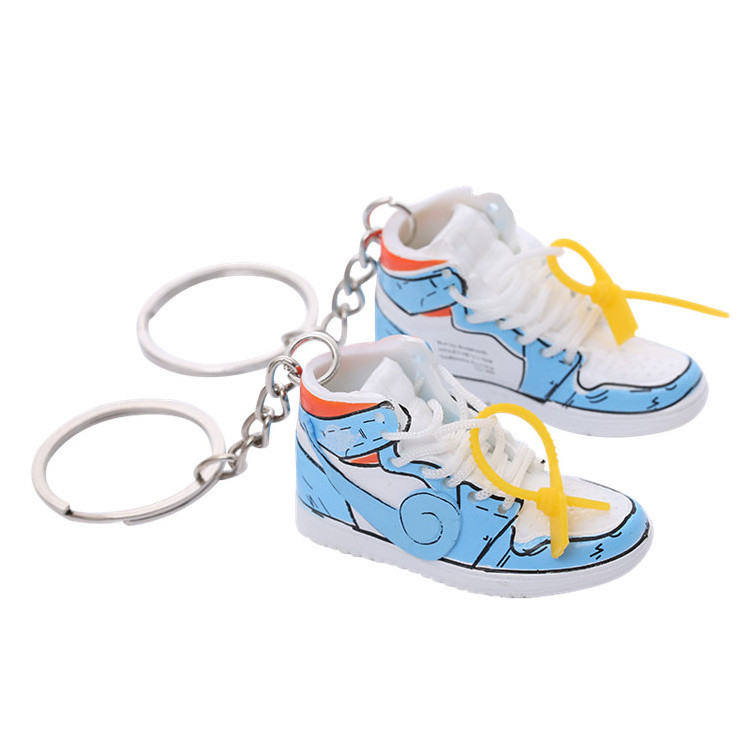 Wholesale Porte Clef Personalisable Laveros 3d Personalizado Gantungan Kunci Shoe Key Chains Sports Keychain