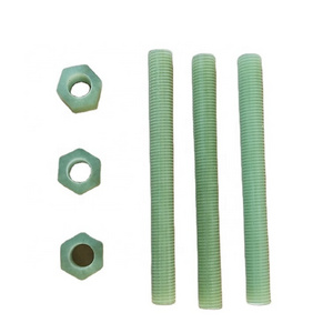 Fiberglass composite hex head bolt and nut FRP threaded rods GRP Fiber fasteners