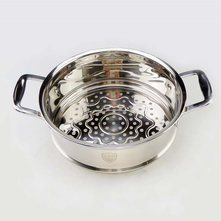 High Quality 304 Stainless Steel 2 layers Food Steamers Pots, Kitchen Steam Crab Cooking Pots for Wholesale