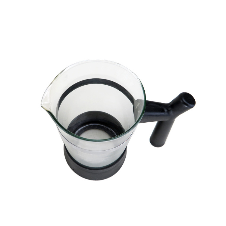 600ml Hot Selling Portable Travel French Press Coffee Maker Glass French Press With BPA Free Plastic Flame