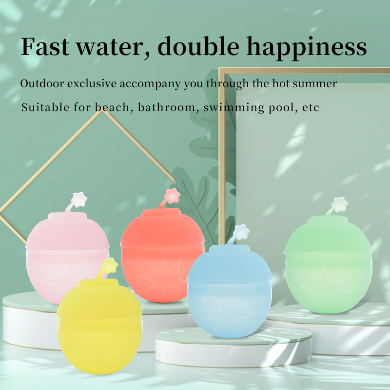 Summer Silicone Water Bomb  Quick Toys Happy Game Self-Sealing Reusable Water Balloon For Fun