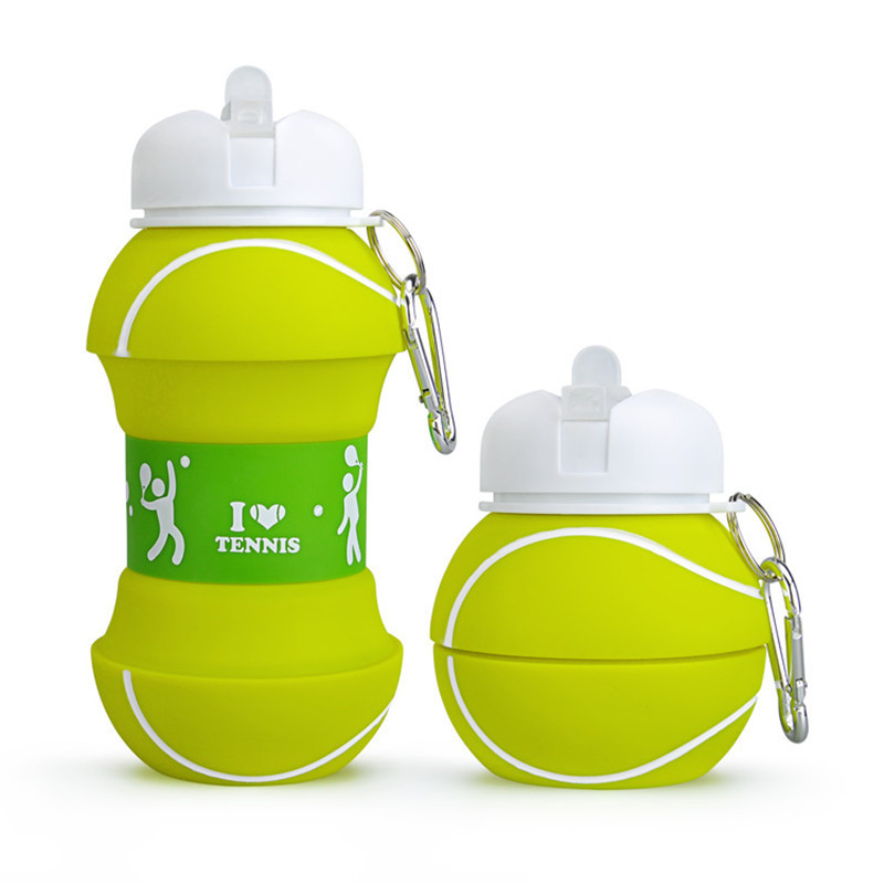 High capacity BPA Free Sports Drinking Tennis Ball Shape Outdoor Sports Water Bottle Gift for Kids