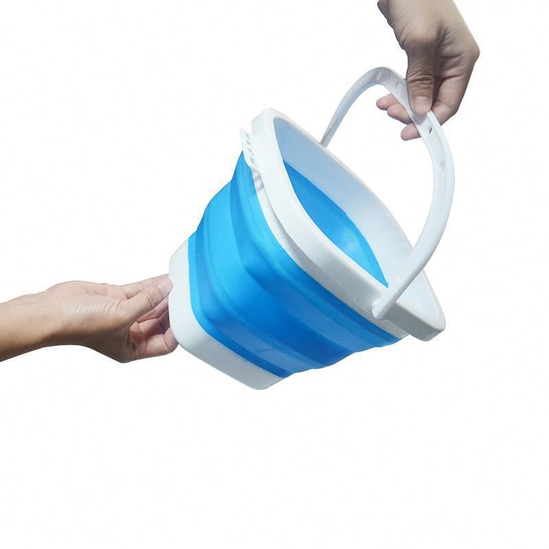 3/5/10L Foldable Silicone Collapsible Bucket Household Cleaning Retractable Kitchen Storage Outdoor Camping Fishing Fold Bucket