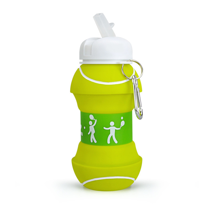 High capacity BPA Free Sports Drinking Tennis Ball Shape Outdoor Sports Water Bottle Gift for Kids