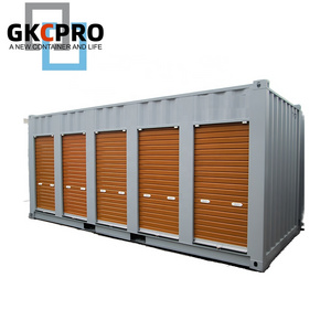 Guoke Customizable 20ft Self Storage Shipping Container with Roller Door 20GP Storage Container