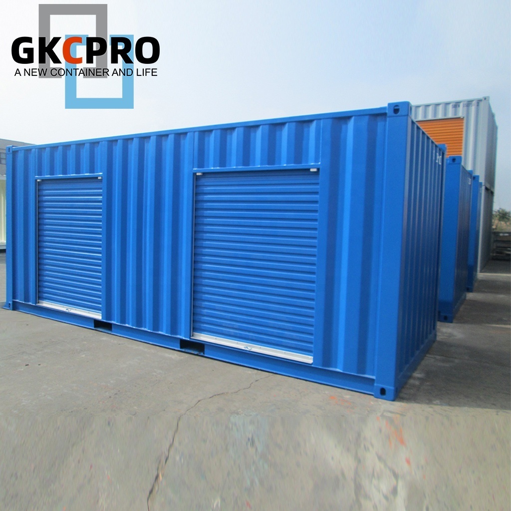 Guoke Customizable 20ft Self Storage Shipping Container with Roller Door 20GP Storage Container