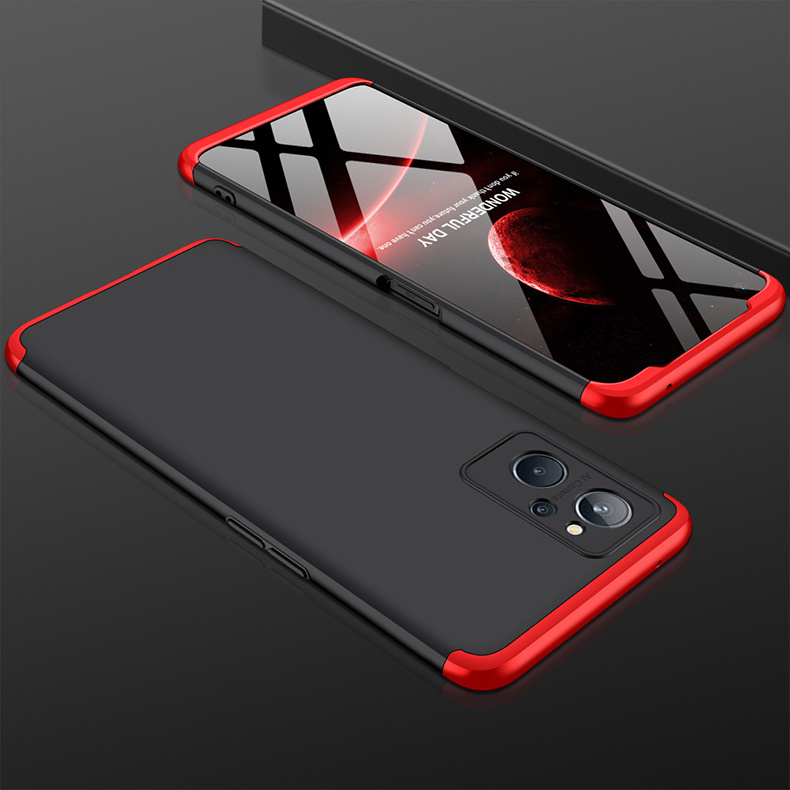 GKK 3 In 1 Full Cover Matte Hard PC Protective Cell Phone Case For Realme 9 Pro 9i 12 Pro Max 12 Mini XS Max Phone Cover