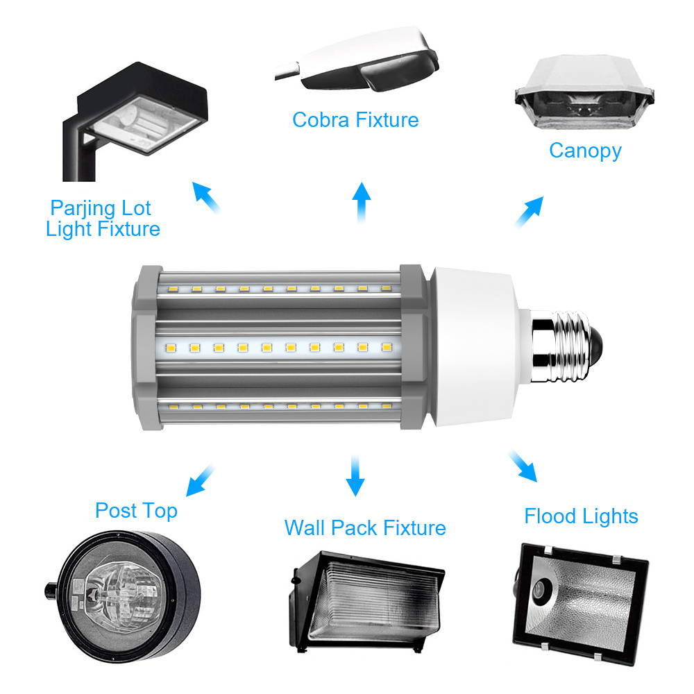 wholesale street home replacement heat resistant 220v 150w 200w 250w watt low lamp cost E27 e39 e40 bulbs led corn light