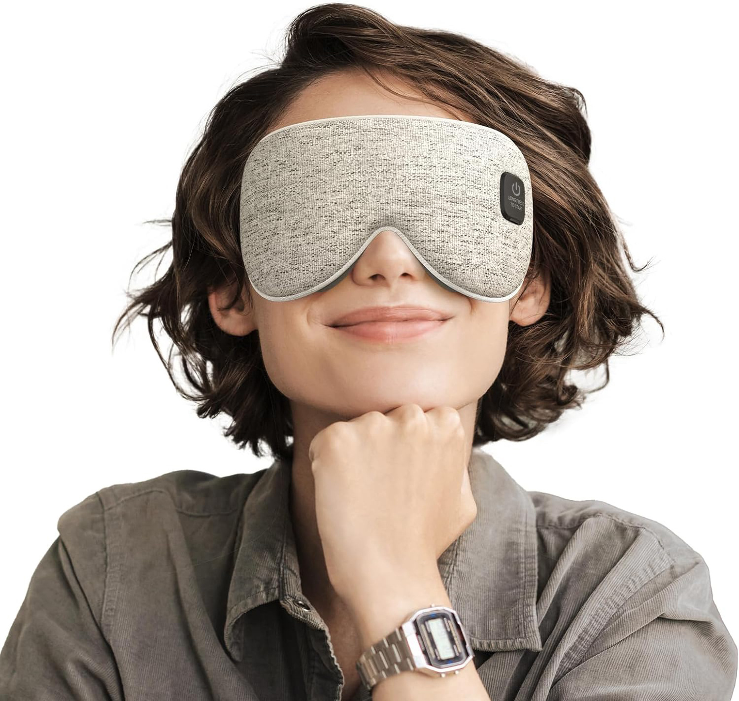 Cordless Heated Eye Mask Rechargeable Warm Compress For Dry Eye Stye Relax Eye Strain