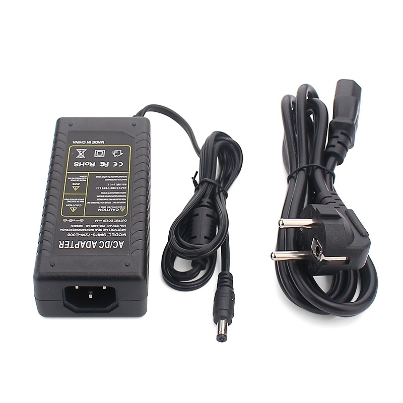 SMPS-E1206 EU Plug DC 5.5*2.5mm 12v Power Adapter 6A AC DC Adapter Supply 12V DC Power Adapter 12V 6A Power Supply