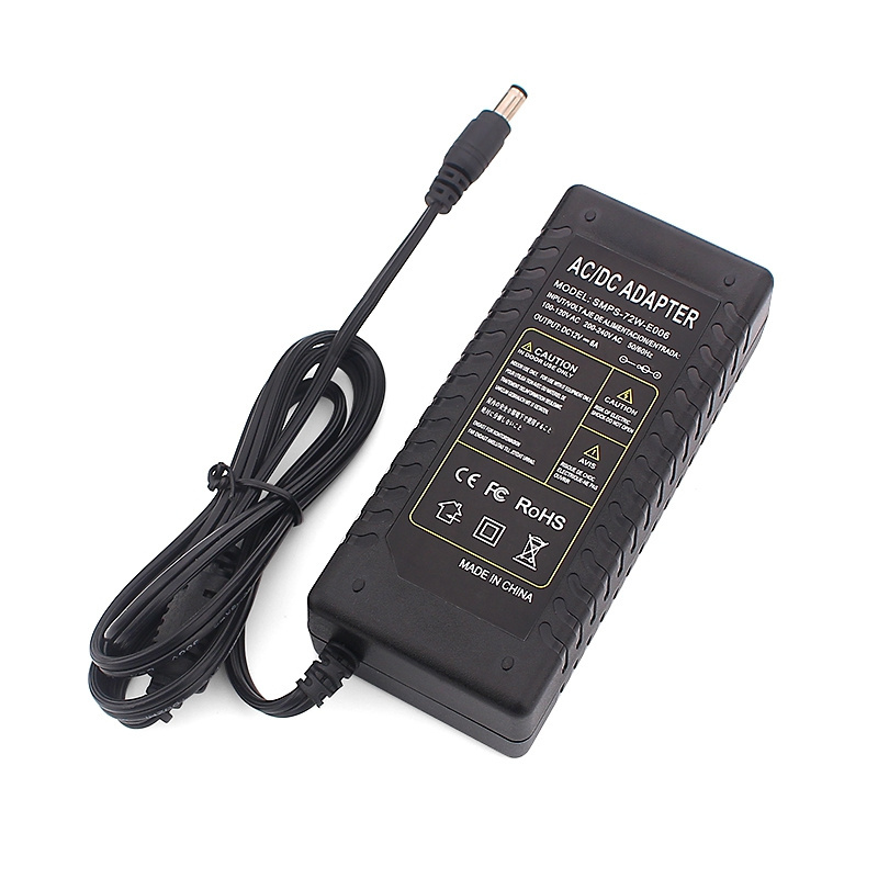 SMPS-E1206 EU Plug DC 5.5X2.1mm Power Adapter 12 Volts 6 Amps 12V 6A DC Power Adaptor AC DC 110-220V Power Adaptors