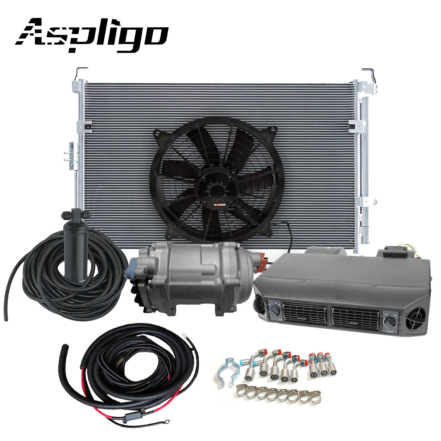 Electric air conditioner compressor Kit evaporator car 12v under dash ac air conditioning kit for beetle classic car