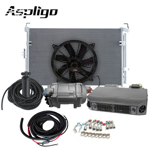 Electric air conditioner compressor Kit evaporator car 12v under dash ac air conditioning kit for beetle classic car