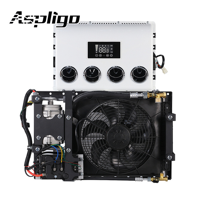 Inverter AC Auto Parts Compressor Auto Car Air Conditioner Split Parking Air Conditioner for Truck Electric DC 12V 24V R134a