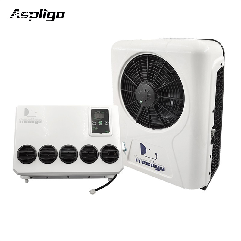 12 volt/24 volt other air conditioning systems 12v/24v dc powered mini split parking air conditioner electric ac unit for truck