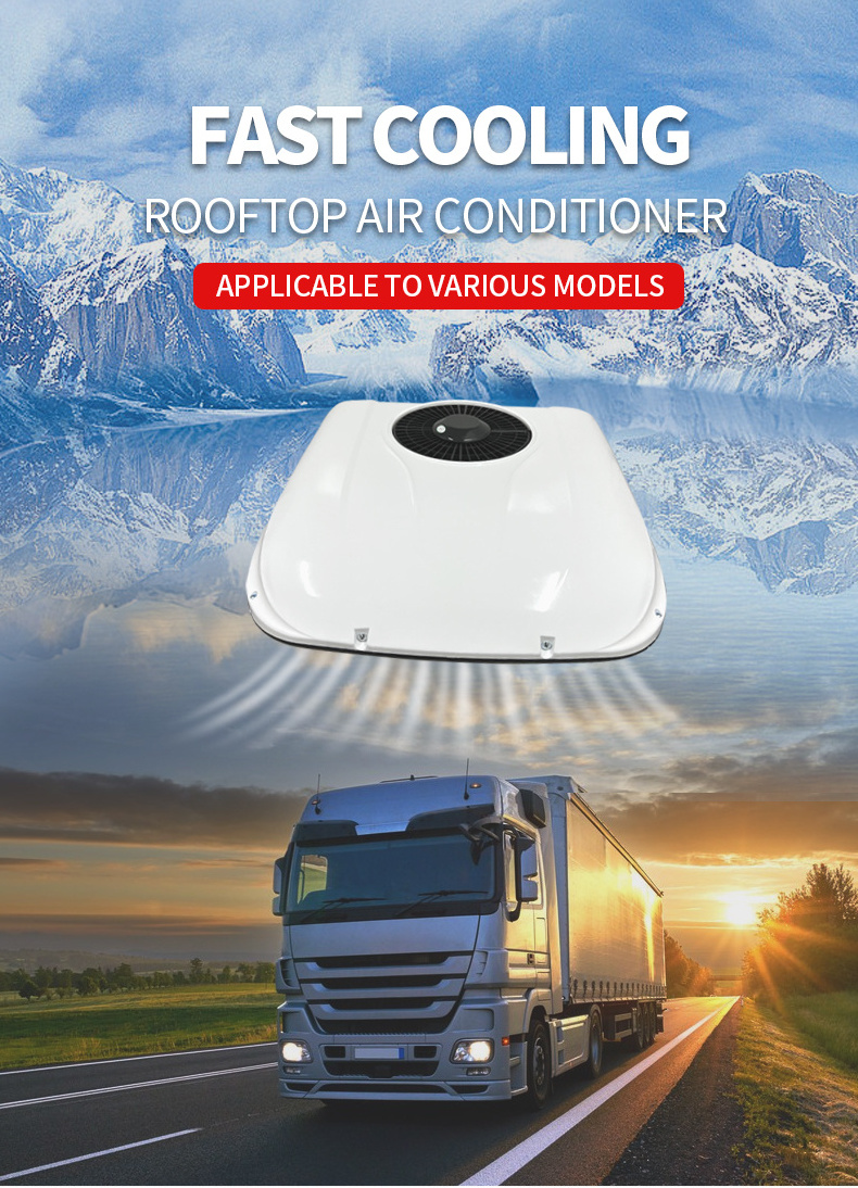 Automobile Air Conditioning 12v 24v roof Parking Air Conditioner For Truck Cabin Tractor Trailer Excavator rvs