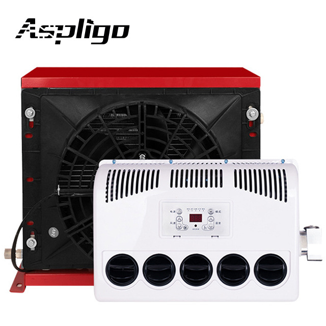 Inverter AC Auto Parts Compressor Auto Car Air Conditioner Split Parking Air Conditioner for Truck Electric DC 12V 24V R134a