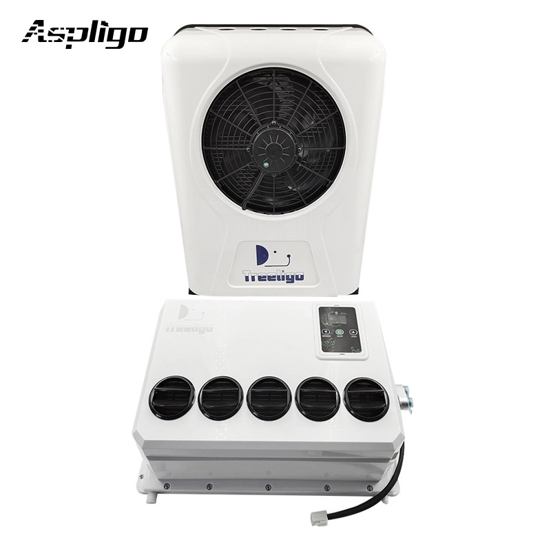 12 volt/24 volt other air conditioning systems 12v/24v dc powered mini split parking air conditioner electric ac unit for truck