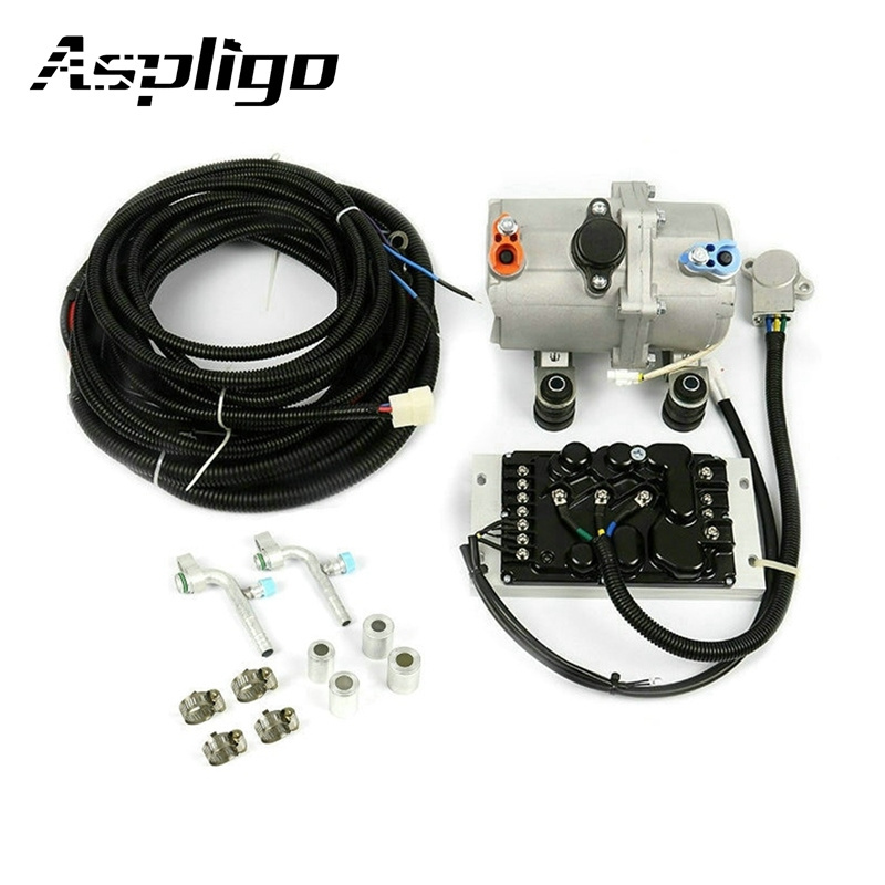 Universal air conditioning kit 24V electric compressor evaporator kit 12v RV Truck car Under dash ac air conditioner