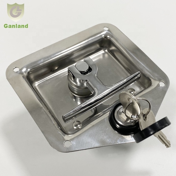 GL-12114 Stainless Steel Under Tray Tool Box T Handle Latch Lock