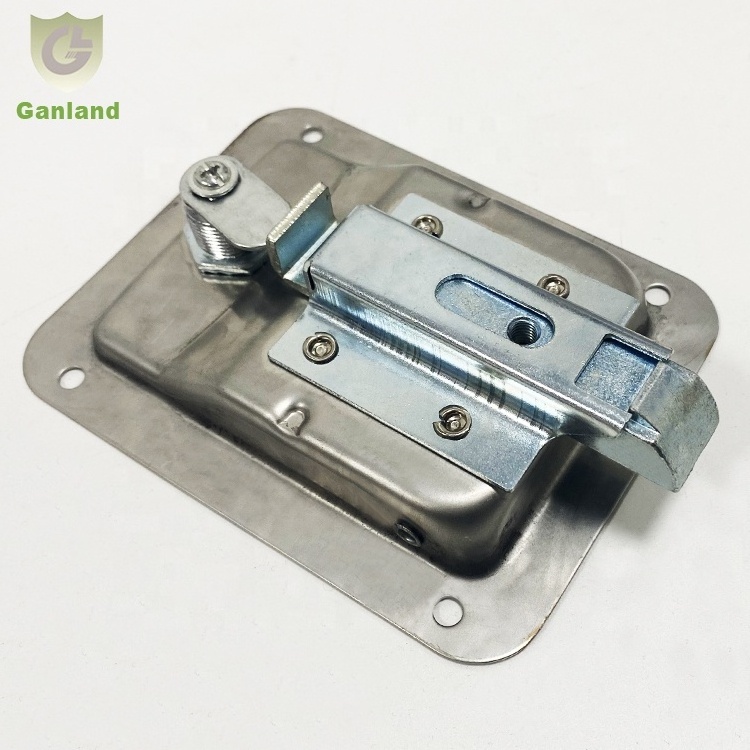 Stainless Steel Toolbox Paddle Latch Lock With Keys Van Lock GL-12128