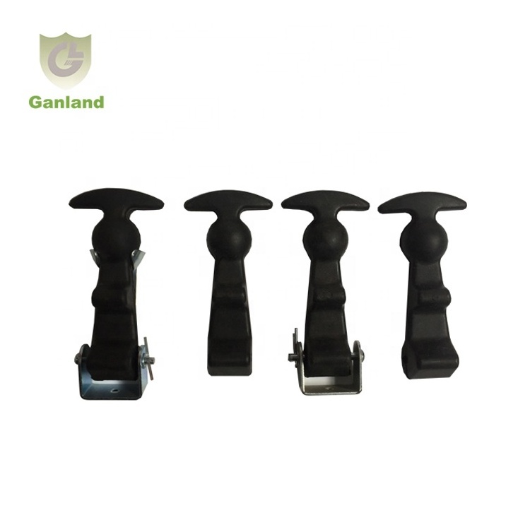 GL-14123  Europe Standard Quick Release Tool Box Flexible Handle Latches Rubber T Toggle Latch