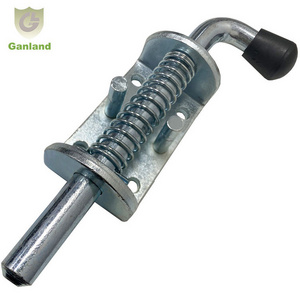 GL-14125 Barrel Bolt Thickened 5mm Spring Loaded Latch Pin for Utility Trailer Gate