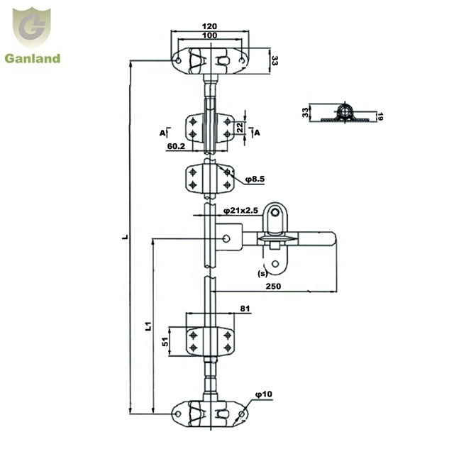 GL-11118 Cargo Truck Trailer Van Rear Door Lock