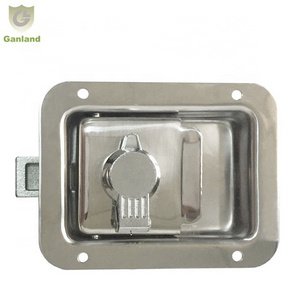 GL-12125 Stainless Steel Lockable Toolbox Recessed Paddle Latch