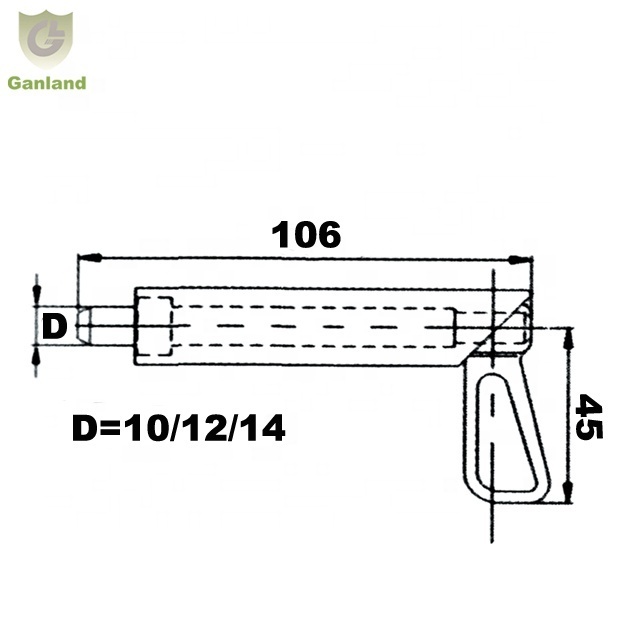 GL-14117 Steel Slam Action Spring Loaded Gate Latch