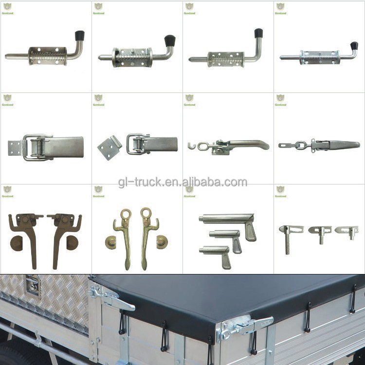 GL-14125 Dia 12mm Steel Barrel Spring Loaded Bolt Gate Latch