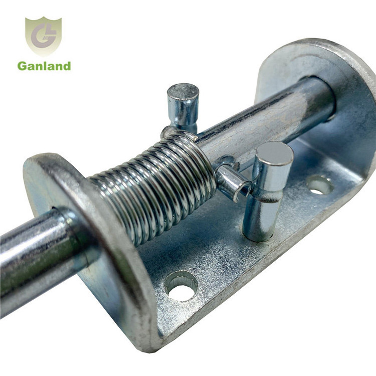 GL-14125 Barrel Bolt Thickened 5mm Spring Loaded Latch Pin for Utility Trailer Gate