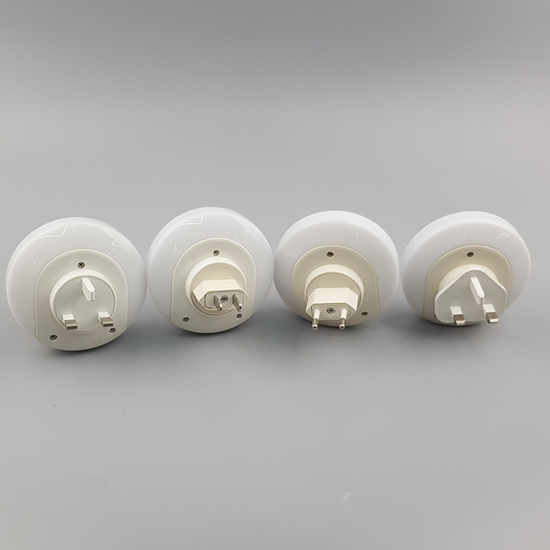 OEM A78C BEST SALE SENSOR NIGHT LIGHT LED NIGHT LAMP PLUG IN  WITH BS 3 in 1 SOCKET DUSK TO DAWN