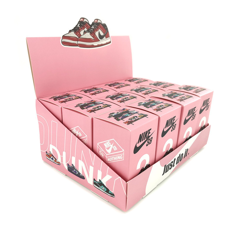 Hot Sell DUNK  Sneakers Blind Box Tide Play Mystery Key Chain AJ Series Mini Shoes Surprise Boxes PVC Keychain Blind Box