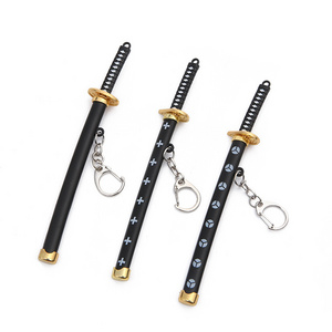 Buckle Toolholder Scabbard Katana Sabre Car Keyrings Gift Key Chains Roronoa Zoro Sword Keychain