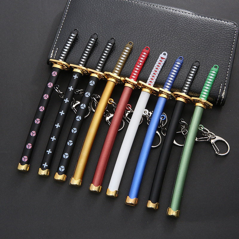 Buckle Toolholder Scabbard Katana Sabre Car Keyrings Gift Key Chains Roronoa Zoro Sword Keychain