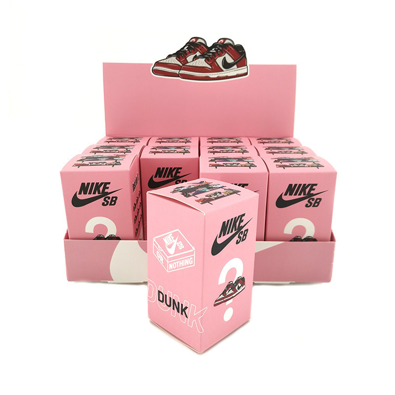 Hot Sell DUNK  Sneakers Blind Box Tide Play Mystery Key Chain AJ Series Mini Shoes Surprise Boxes PVC Keychain Blind Box