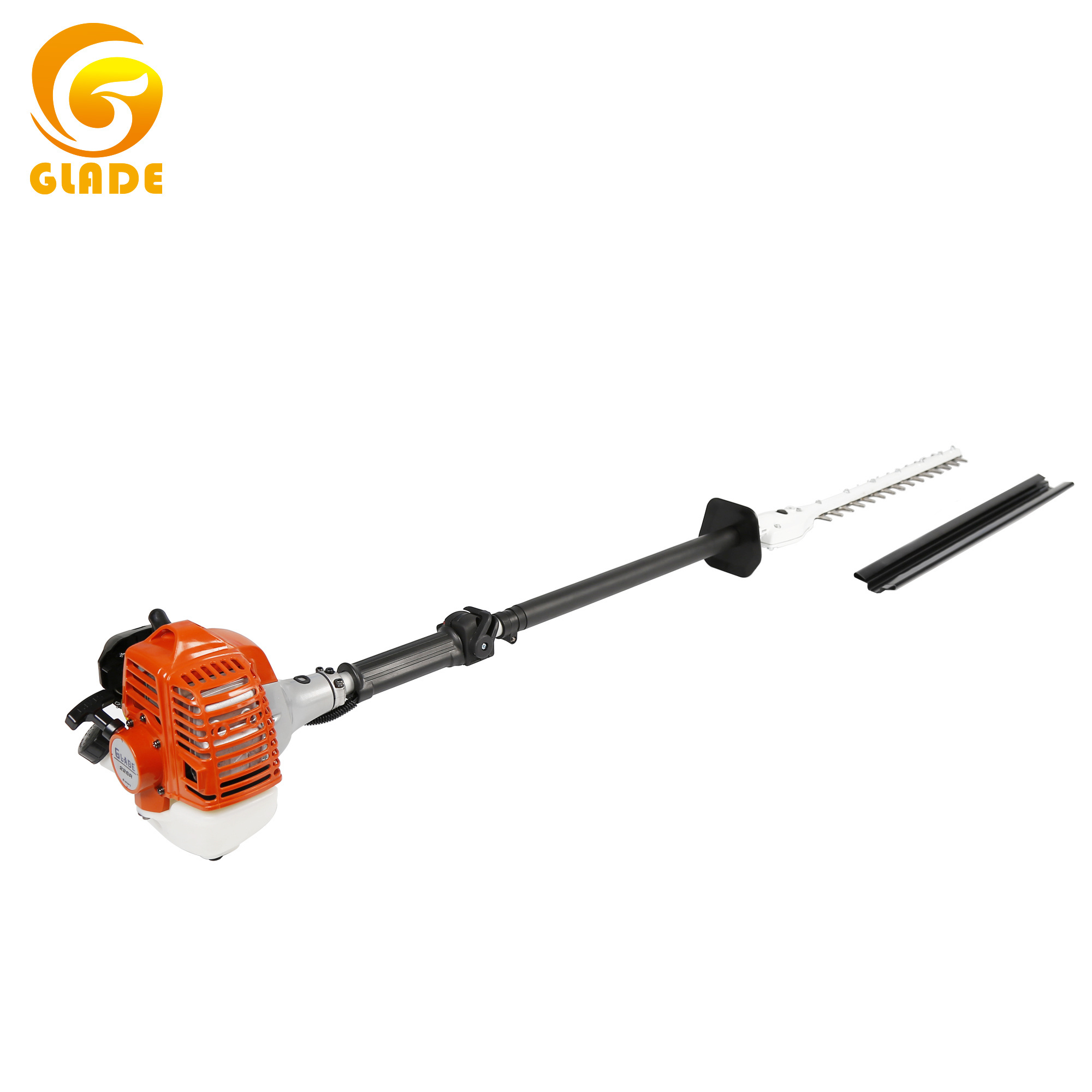 double blades garden machine 26cc gas power 2 stroke long reach hedge trimmer