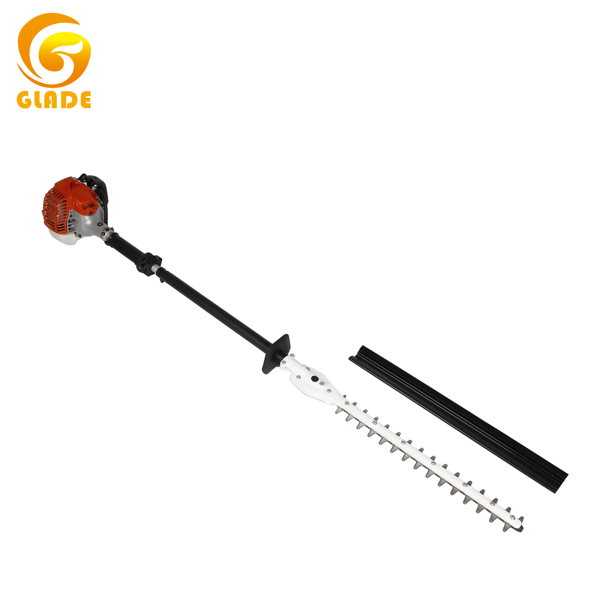 double blades garden machine 26cc gas power 2 stroke long reach hedge trimmer