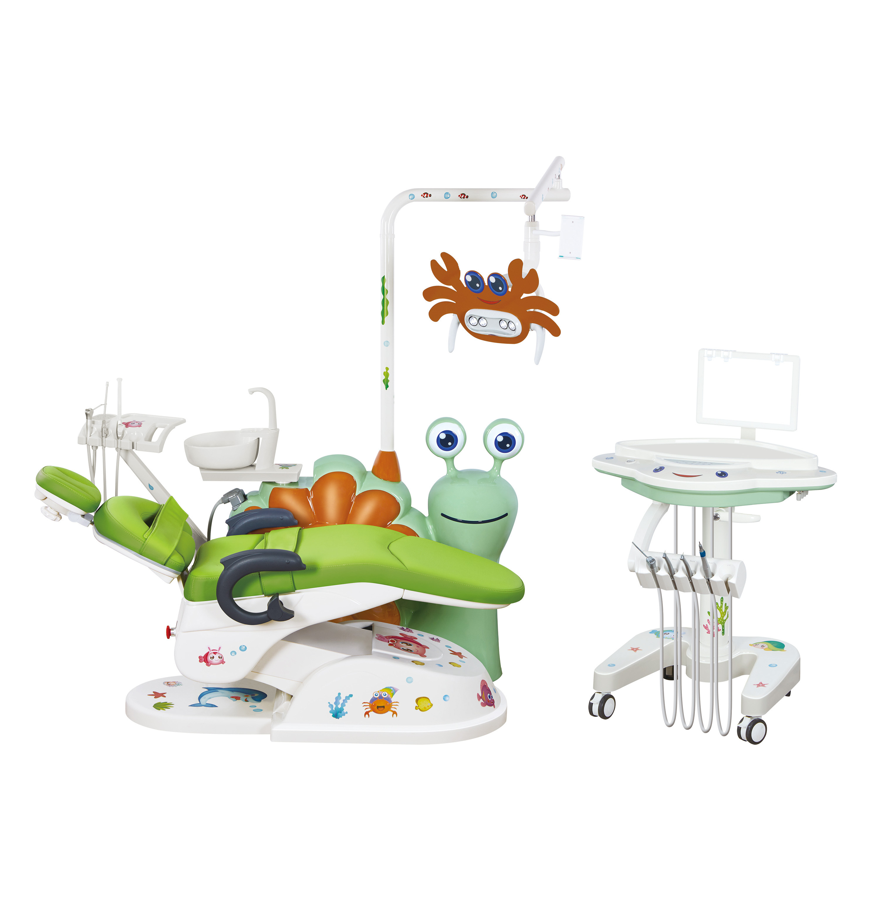 Trolley Type Cartoon Children Kids Dental Unit Chair