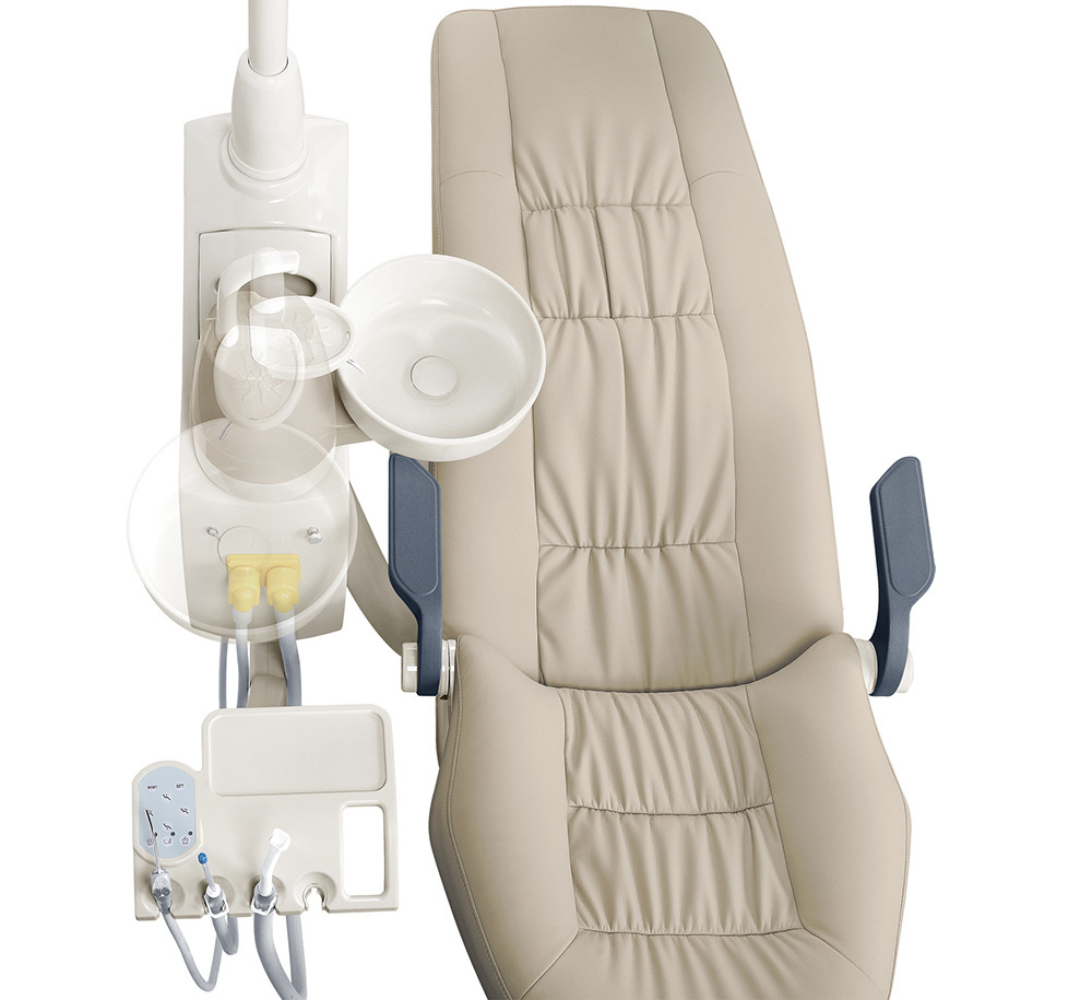 Economic dental chair unit/cheap dental chair/integral dental unit with CE mark foldable double bed