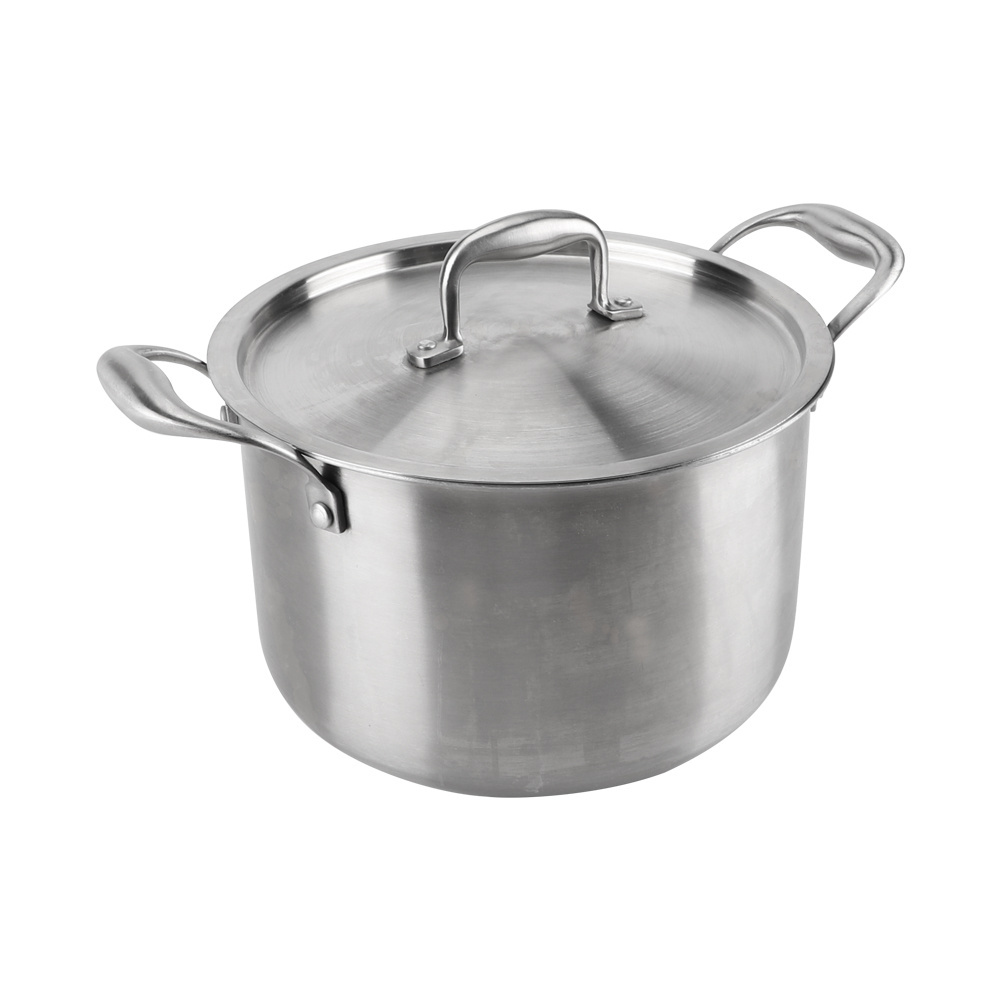 Multi-Purpose 316 Stainless Steel Honeycomb Stock Pot Double Handle Casserole