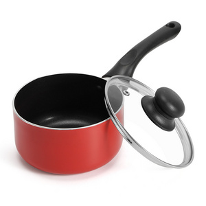 Aluminum high quality nonstick sauce pan  with induction bottom or Sprial bottom cookware set