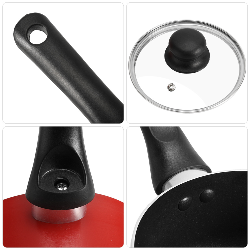 Aluminum high quality nonstick sauce pan  with induction bottom or Sprial bottom cookware set