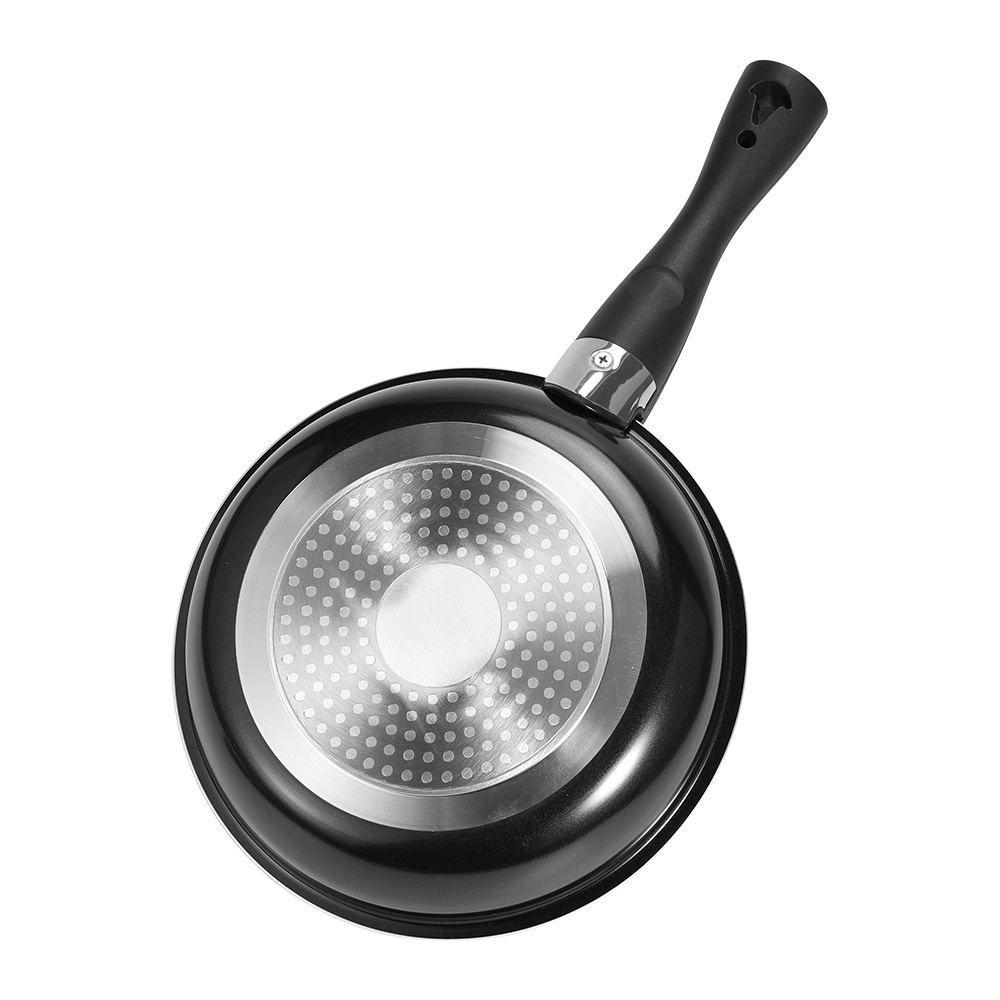 Aluminum frying pans skillets Pan Handle Detachable Pot Handle Removable Handle with Silicone ring glass cover