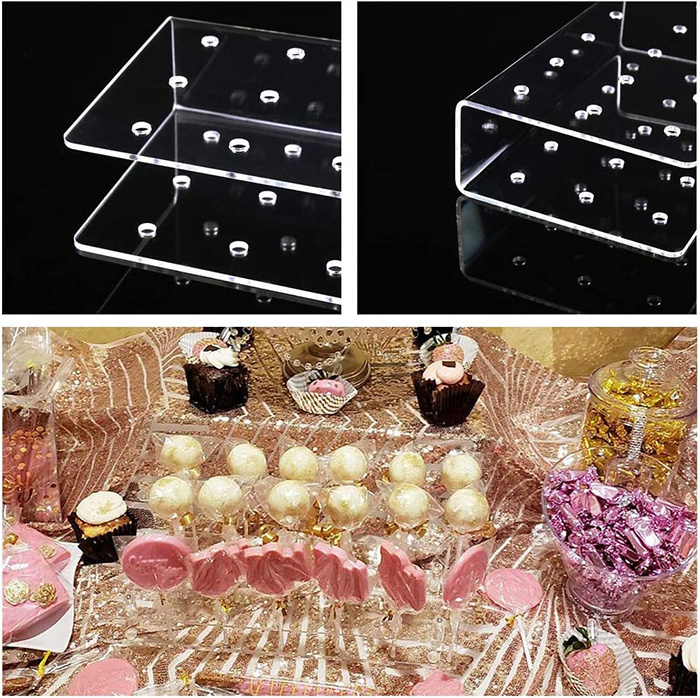 Birthday Party Display Decor Donut Lollipop Sticks Acrylic Candy Stands Ice Cream Holders